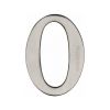 Heritage Brass Numeral 0 Self Adhesive 51mm (2") Satin Nickel finish