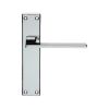 Serozzetta Zone Lever On Latch Backplate - Polished Chrome