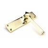 Polished Brass Straight Lever Latch Set