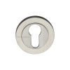 Heritage Brass Euro Profile Cylinder Escutcheon Satin Nickel finish