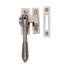 Heritage Brass Lockable Mortice & Hook Plate Casement Fastener Reeded Weather Stripped Design Satin Nickel finish