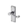 Project Hardware Door Handle Lever Latch Malvern Short Design Polished Chrome finish