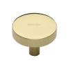 Heritage Brass Cabinet Knob Disc Design 38mm Polished Brass finish