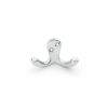 Alexander & Wilks - Victorian Double Robe Hook - Satin Chrome