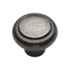 Rustic Pewter Cabinet Knob Newport Design 38mm