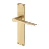 Heritage Brass Gio Reeded Lever Latch Satin Brass finishUK Design Registration Number 6234527