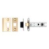 76mm Ce B/T Tubular Mortice Latch Square  - Satin Brass