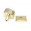 Polished Brass Brompton Cabinet Knob - 32mm (Square)