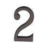 Heritage Brass Numeral 2 Concealed Fix 76mm (3") Matt Bronze finish