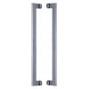 Heritage Brass Back to Back Door Pull Handle Apollo Design 460mm Polished Chrome Finish