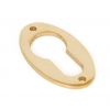 Polished Brass Oval Euro Escutcheon