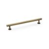 Alexander & Wilks - Round T-Bar Cabinet Pull Handle - Antique Brass - 192mm