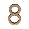 Heritage Brass Numeral 8 Concealed Fix 76mm (3") Antique Brass finish Brass finish