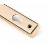 Polished Bronze Hammered Newbury Slimline Espag. Lock Set