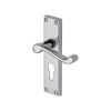 Project Hardware Door Handle for Euro Profile Plate Malvern Design Polished Chrome finish