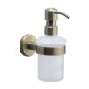 Oxford Soap Dispenser. Wall Mounted with Frosted Glass and high quality STS pump. Matt Antique finish