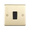 Eurolite Stainless Steel 1 Gang Switch Satin Brass