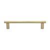 Heritage Brass Door Pull Handle&nbsp;Round Bar Design 336mm&nbsp;Satin Brass Finish