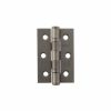 Atlantic CE Fire Rated Grade 7 Ball Bearing Hinges 3" x 2" x 2mm - Matt Gun Metal (Pair)