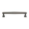 Heritage Brass Cabinet Pull Deco Design 160mm CTC Matt Bronze Finish