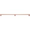 Heritage Brass Cabinet Pull Metro Design 480mm CTC Satin Rose Gold Finish