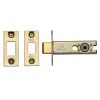 York Architectural Tubular Bathroom Deadbolt 3" Polished Brass Finish