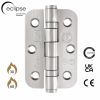 Eclipse 14905 - 76x51x2mm SSS Ball Bearing Radius Corner Hinge Grade 7 - (Pair) - Satin Stainless Steel