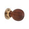 Rosewood Preston Small Cupboard Knob Aged Brass