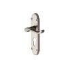 Heritage Brass Door Handle for Euro Profile Plate Builders' Range Satin Nickel finish