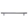 Heritage Brass Door Pull Handle Bar Knurled Design 457mm&nbsp;Polished Chrome Finish