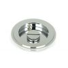 Polished Chrome 75mm Art Deco Round Pull - Privacy Set