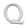 Heritage Brass Alphabet Q Pin Fix 51mm (2") Satin Chrome Finish