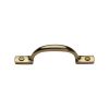 Heritage Brass Pull Handle Russell Design 102mm Polished Brass finish