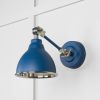 Smooth Nickel Brindley Wall Light in Upstream