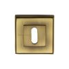 Heritage Brass Key Escutcheon Square Antique Brass finish