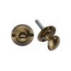 Heritage Brass Oval turn with release Antique Brass finish