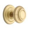 Heritage Brass Centre Door Knob Round Design 3 1/2" Satin Brass Finish