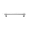 Heritage Brass Cabinet Pull Industrial Design 128mm CTC Satin Chrome Finish