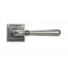 Pewter Newbury Lever on Rose Set (Square) - Unsprung