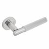 Eclipse 63232 - Knurled Insignia Lever On Rose - Satin Nickel