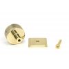 Polished Brass Brompton Cabinet Knob - 32mm (Square)