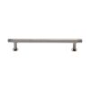 Heritage Brass Cabinet Pull Contour Design with 16mm Rose 160mm CTC Polished Nickel finish