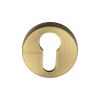 Heritage Brass Euro Profile Cylinder Escutcheon Antique Brass finish