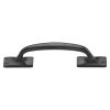 Rustic Dark Bronze Cabinet Pull Offset Design 260mm