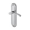 Heritage Brass Door Handle Lever Latch Ambassador Design Polished Chrome finish