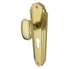 Heritage Brass Mortice Knob on Euro Profile Plate Charlston Design Polished Brass finish