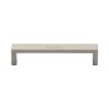 Heritage Brass Cabinet Pull Wide Metro Design 128mm CTC Satin Nickel Finish