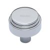 Heritage Brass Cabinet Knob Round Deco Design 32mm Polished Chrome finish