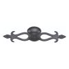 Heritage Brass Cabinet Knob Oval/Backplate Design 32mm Matt Black finish