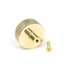 Polished Brass Brompton Cabinet Knob - 38mm (No rose)